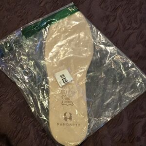 Womens Leather Shoe Insoles. Vero Cuoio By Handarte. Size Approx. 9.5